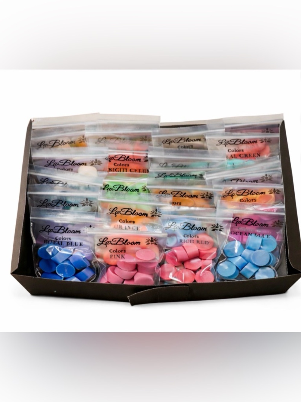Lwbloom Candle Makers Color Dye Chips 240 Pieces - 24 Vibrant Colors